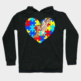 Autism Day giraffe Hoodie